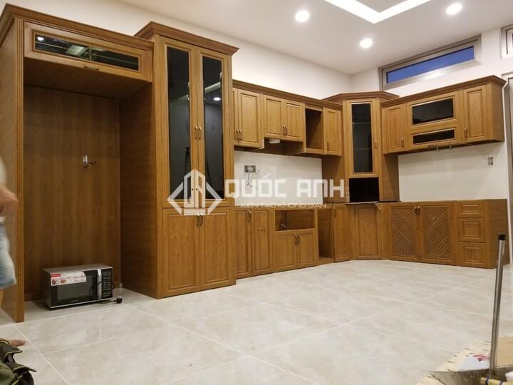 Tủ bếp Omega thiết kế theo phong cách Châu Âu.