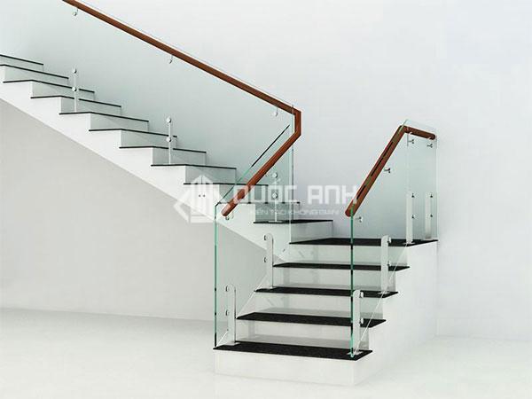 Cầu thang kính cường lực