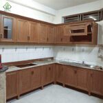 Tủ bếp nhôm vân gỗ Quốc Anh Door (1)