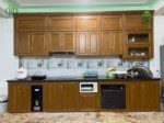 Tủ bếp nhôm vân gỗ Quốc Anh Door (1)