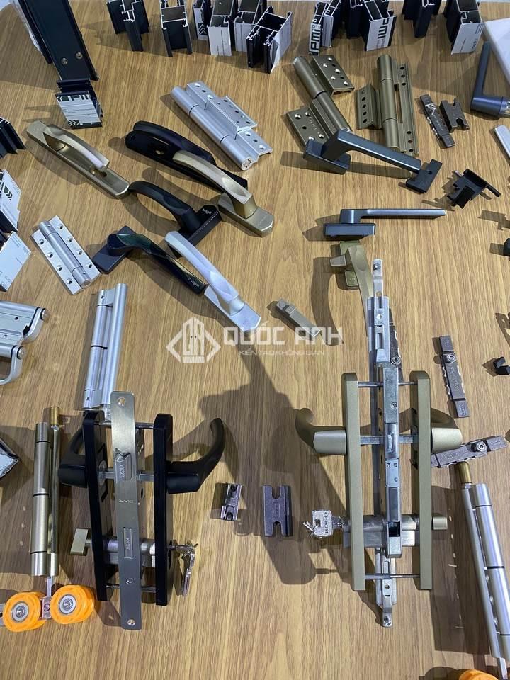 Phụ kiện lắp đặt cửa nhôm kính