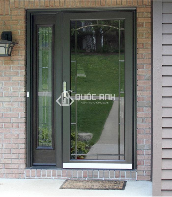 kích thước cửa chính 2 cánh không đều nhau