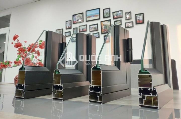 Mặt cắt nhôm PMA. 