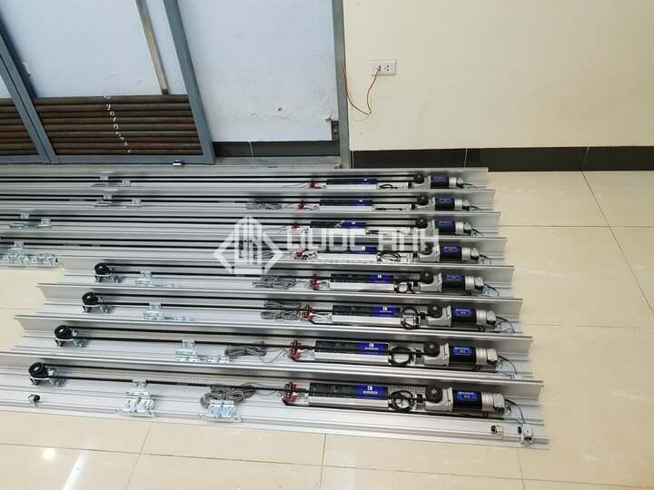 Các bộ phận cơ bản của cửa trượt tự động. 