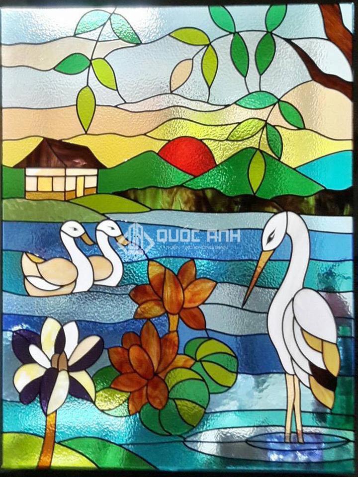 Kính màu nghệ thuật. 