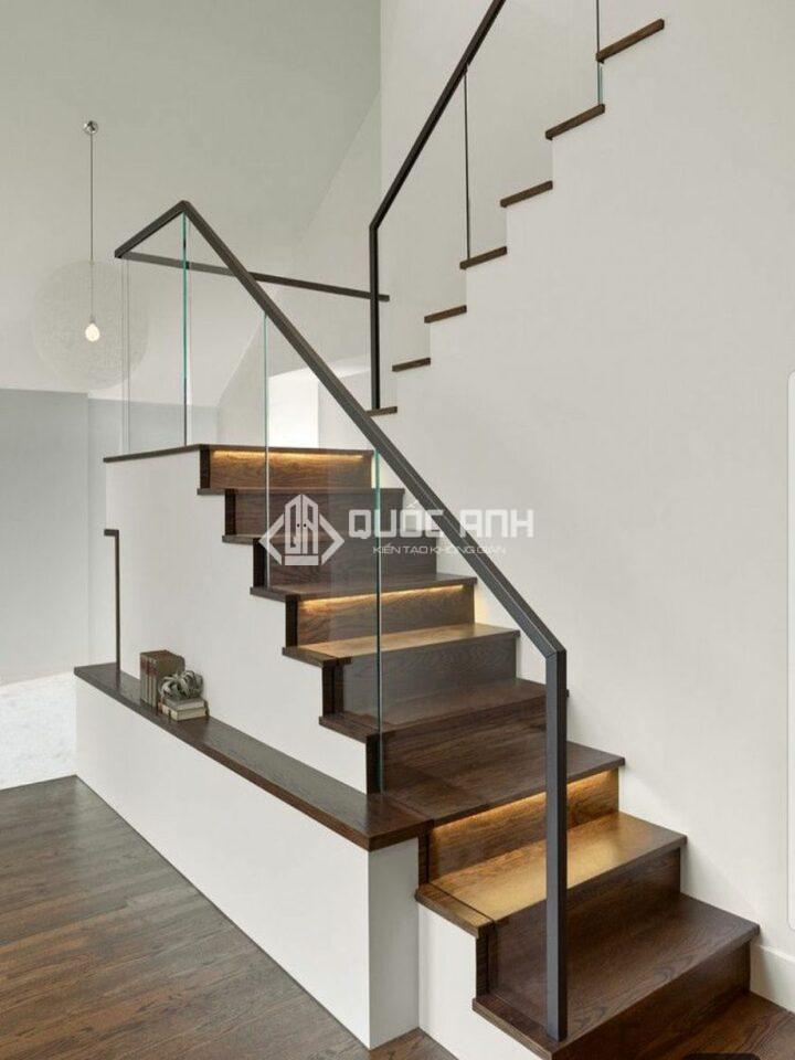 Mẫu cầu thang đơn giản mà tinh tế.
