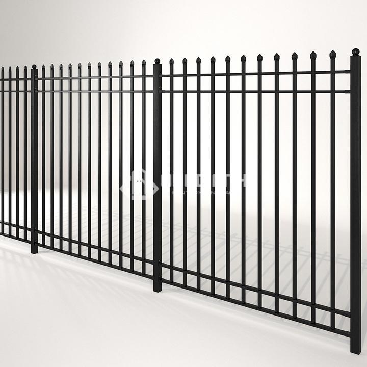 Mẫu hàng rào sắt hộp tối giản.
