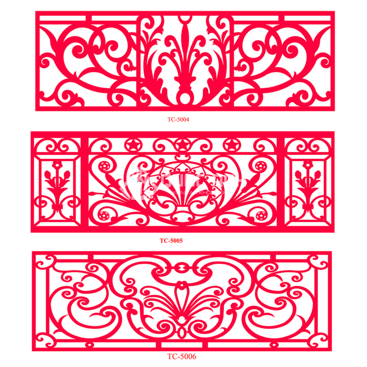 Công nghệ cắt CNC có thể tạo ra những đường nét hoa văn đa dạng có độ chính xác cao. 