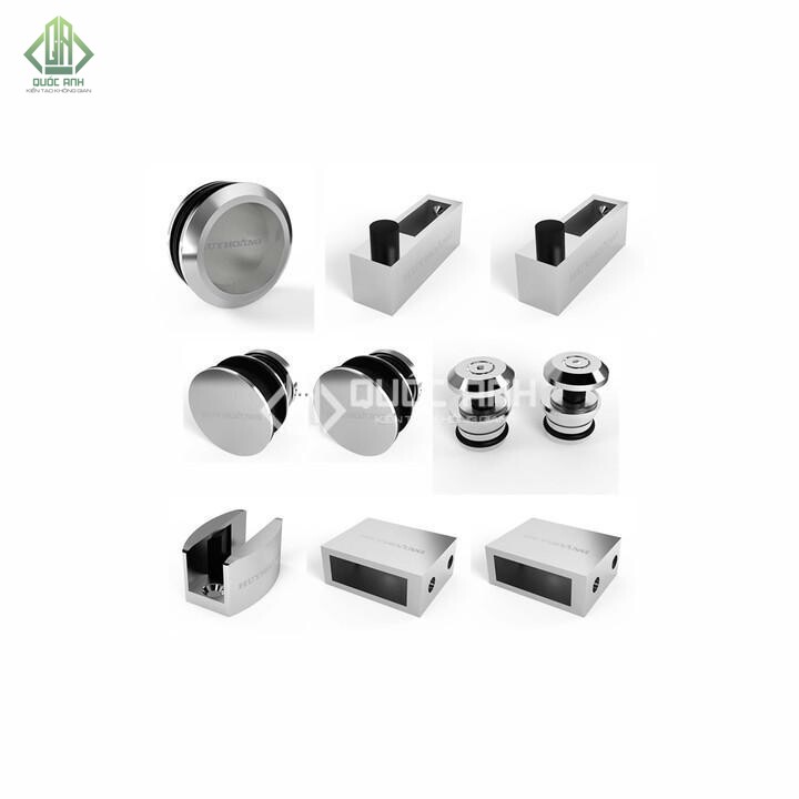 Phụ kiện cơ bản của bộ cửa lùa ray 10x30. 