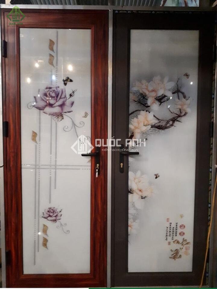 Mẫu cửa nhôm kính 3D đẹp.