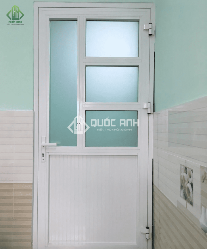 Cửa nhôm nhà vệ sinh giá rẻ. 