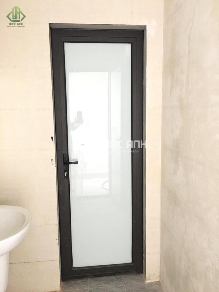 Cửa nhôm nhà vệ sinh 1 cánh rất được ưa chuộng hiện nay. 