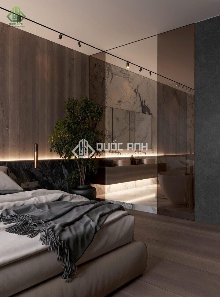 Mẫu phòng tắm kính hiện đại. 