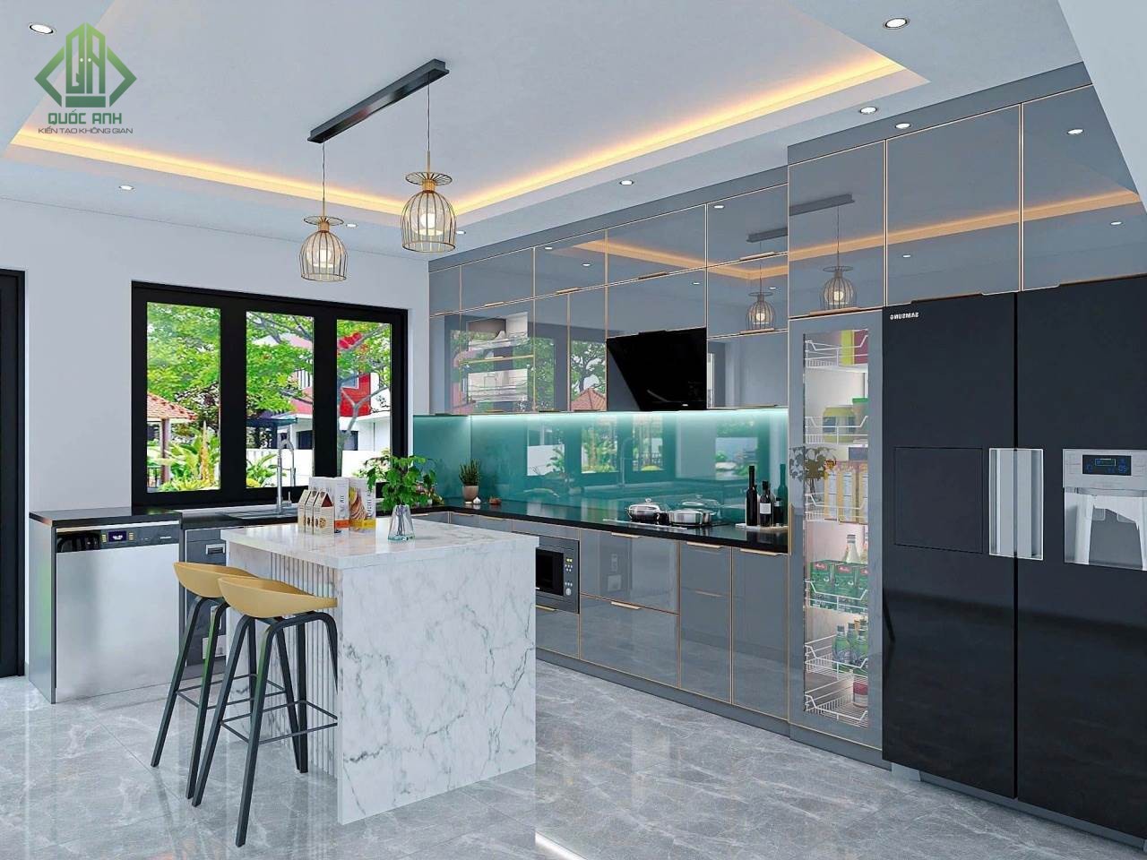 Tổng hợp mẫu tủ bếp hiện đại sang trọng 2024