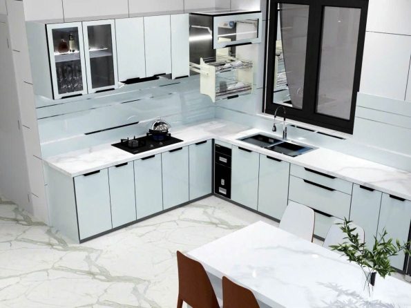 100+ Mẫu Tủ Bếp Nhôm Đẹp 2025